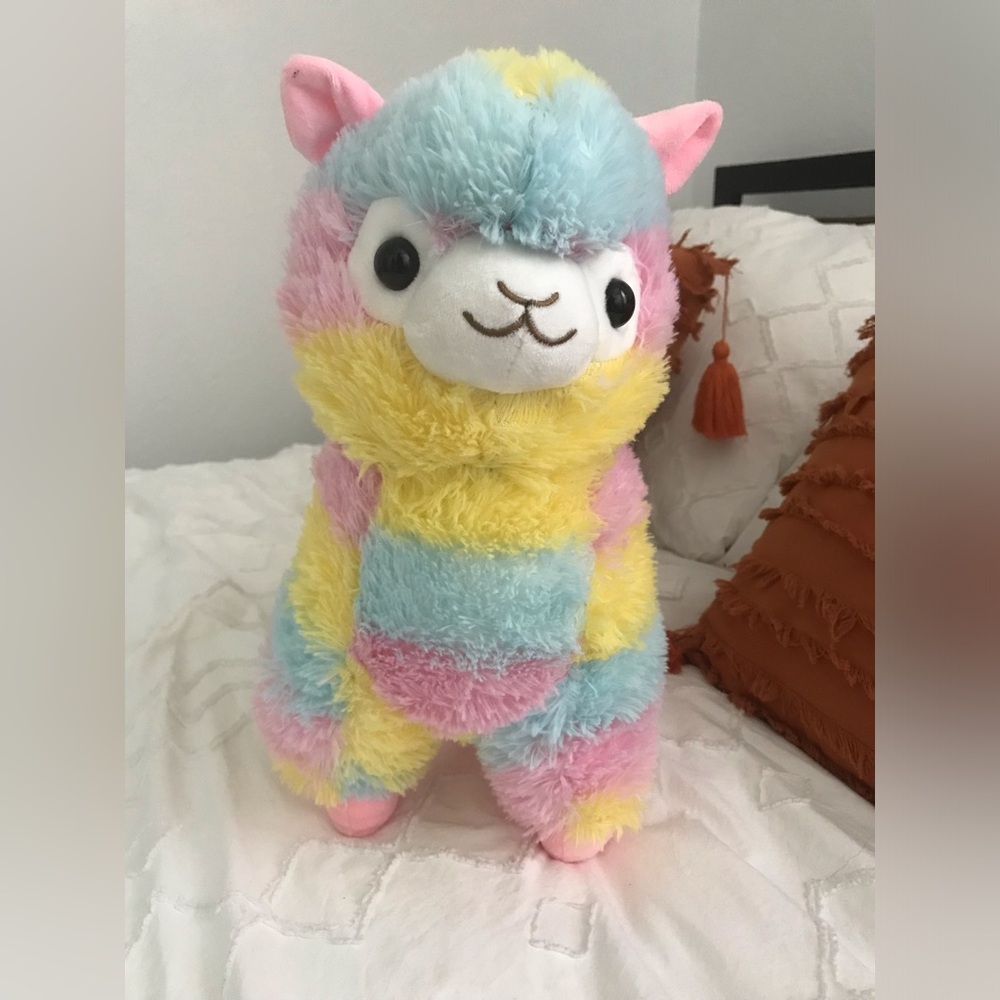 Colorful Alpaca Plush Toy